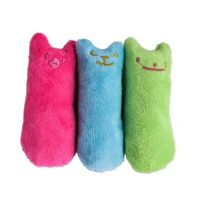 Interactive Plush Catnip Dental Chew Toy
