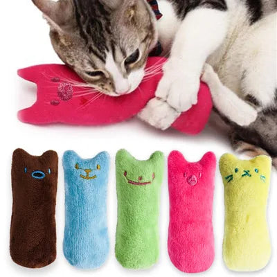 Interactive Plush Catnip Dental Chew Toy