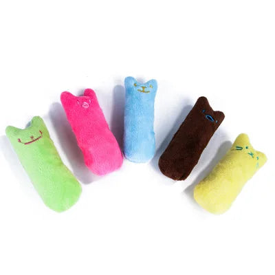 Interactive Plush Catnip Dental Chew Toy