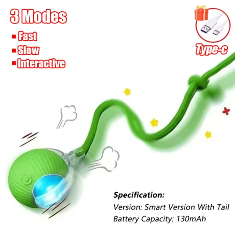 Smart Automatic Interactive Moving Cat Ball Toy