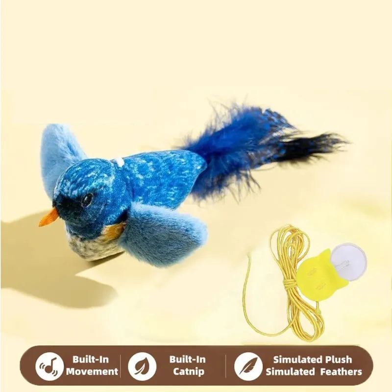 Interactive Chirping Bird Cat Toy – Boredom Relief