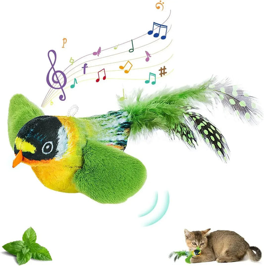Interactive Chirping Bird Cat Toy – Boredom Relief