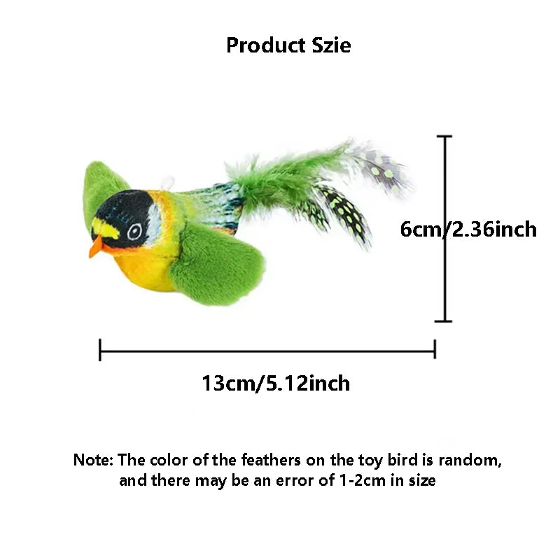 Interactive Chirping Bird Cat Toy – Boredom Relief