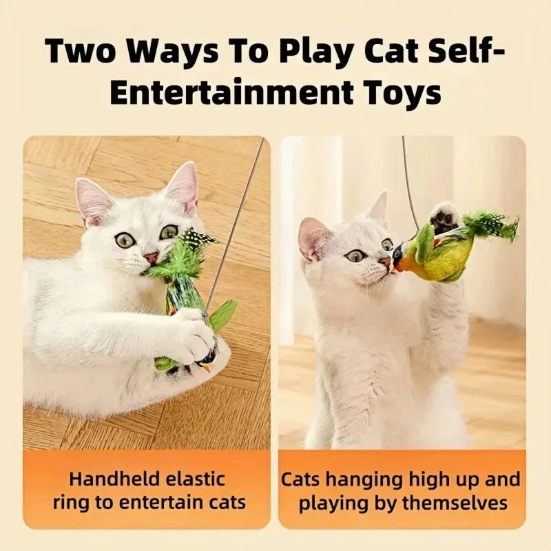 Interactive Chirping Bird Cat Toy – Boredom Relief